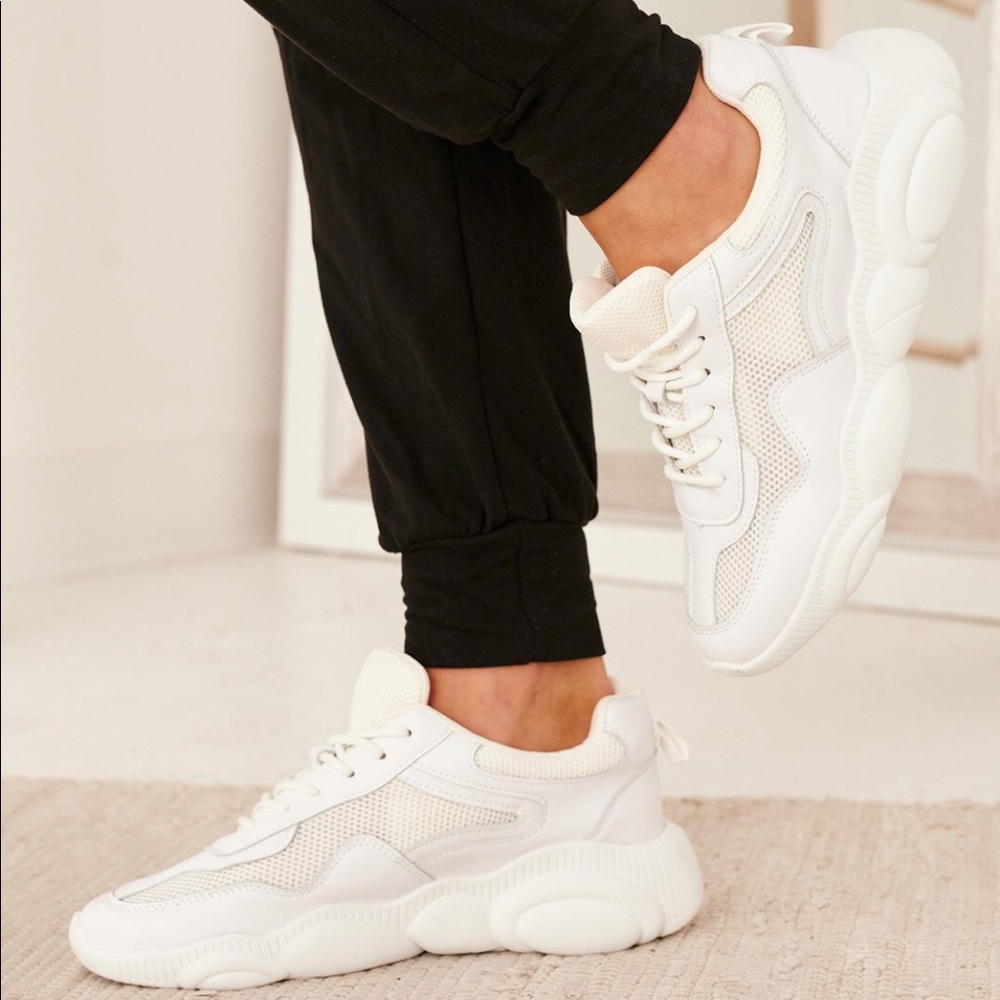 Chunky Sole White Sneaker